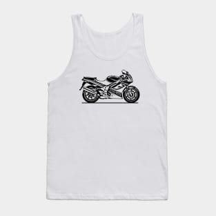 VFR750 Motorcycle Sketch Art Tank Top